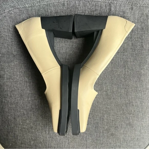 Vagabond Womens Edwina Square Toe Pumps Biscotti Size EU40 US9.5-10 3" Heel - Picture 5 of 8